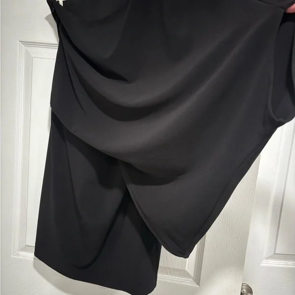 Halston Black One-Shoulder Mini Dress - Picture 3 of 4